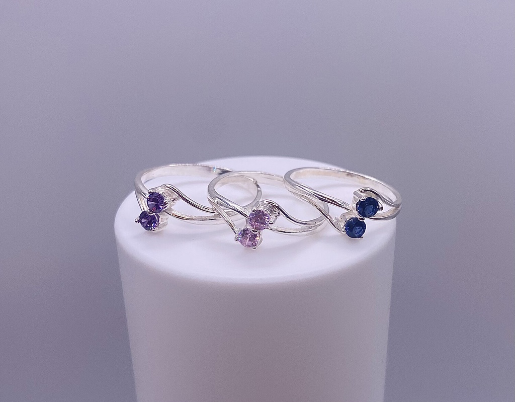 Dupla cirkónia gyűrű