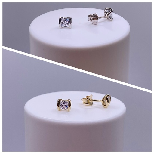 [AuF003SA] Homokóra alakú arany fülbevaló